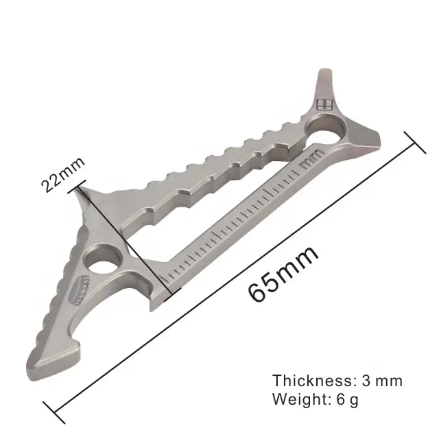 easily carry beer bottle opener edc tool titanium sharks edc screw driver carabiner