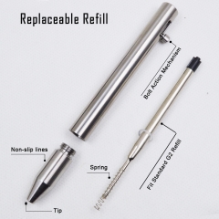 Multifunctional Mini Edc Titanium Bolt Action Pen for Stylish Signature Office, Business, EDC Gift,outdoor