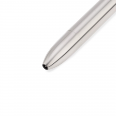 Titanium Alloy Metal Short Click Pen With Stainless Steel Pocket Clip Ballpoint Pens Replaceable Refill for Business Office Daily Use