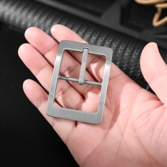 Metal Material Customized Logo & Size Fashion Durable Pure Titanium Belt Buckle Accessories