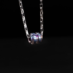 Titanium Damastic Paracord Bead EDC Lanyard Beads With Knives Zipper Pull Jewelry Parachute Cord Beads for Knuckles Bracelet