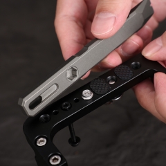 Titanium Multi-Tool Pry Bar With Box Opener Portable With Timascus Inserts Customized for Outdoor