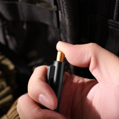 Professional Titanium Alloy Click Pen Ballpoint Pen Outdoor Survival Tools