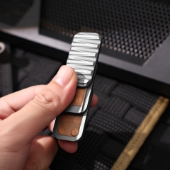 Three-Layer Magnetic Push Card Fidget Slider Metal Haptic Toy for Adults