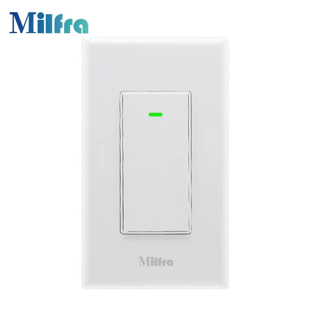 KS-602S US Wall Push Light Switch Wifi Physical Switches with Smart Life Tuya App - Milfra