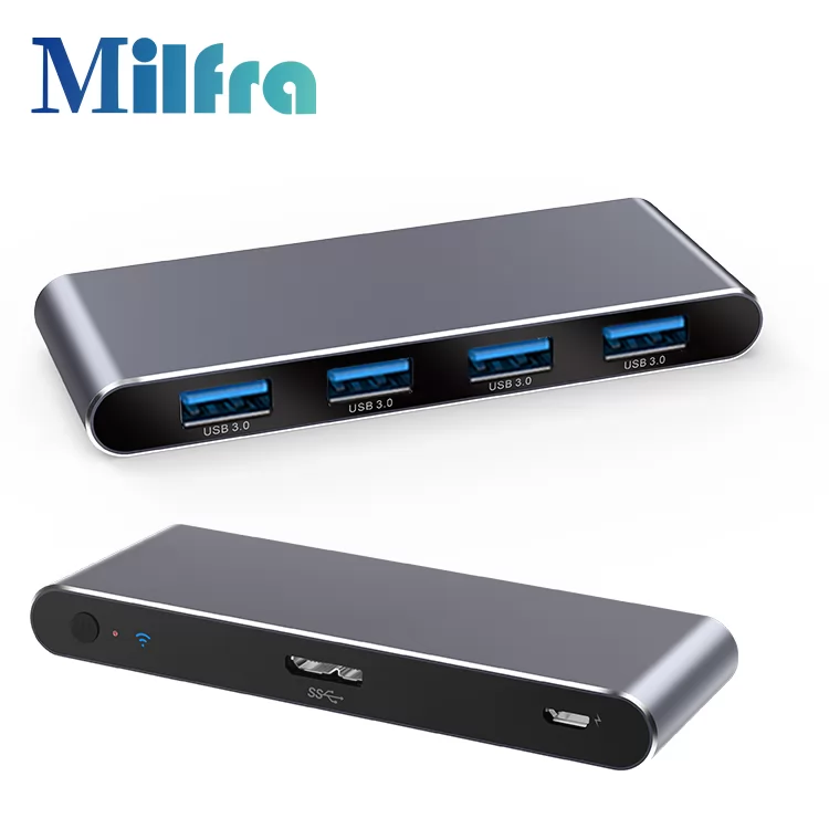 MF01 Wi-Fi Smart 4-Port USB 3.0 Hub Remote Control Wifi Smart USB Hub