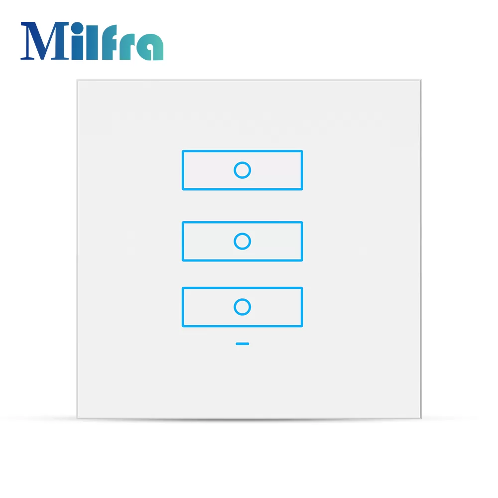 Zigbee Smart Switch 3 gang Module Touch Switch Remote Control Light Switches - Milfra