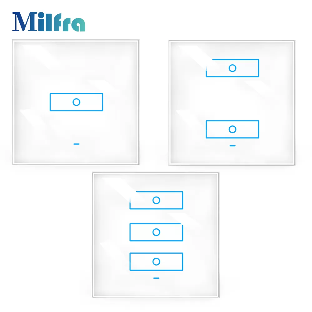 Zigbee Smart Switch 1,2,3 gang Touch Switch Remote Control Light Switches - Milfra