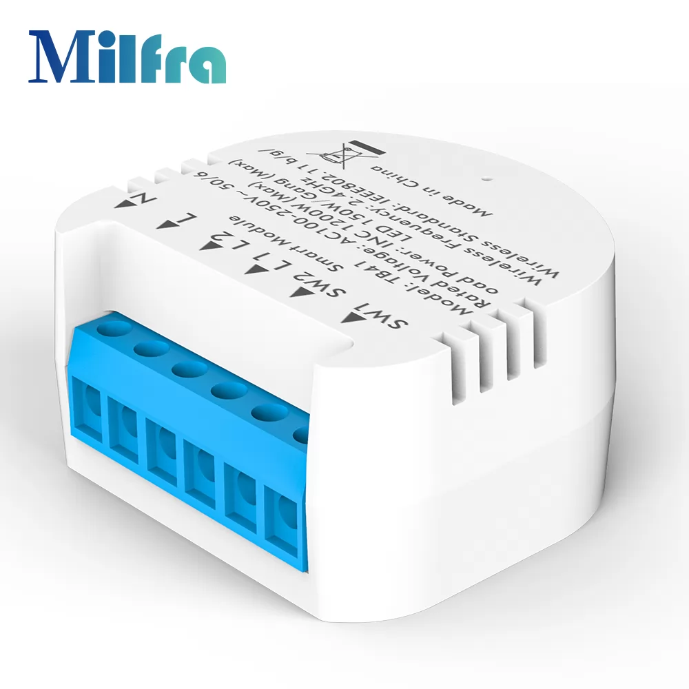 Milfra TB41 Wireless Wi-Fi Mini Tuya Smart Switch Module TUYA App Control