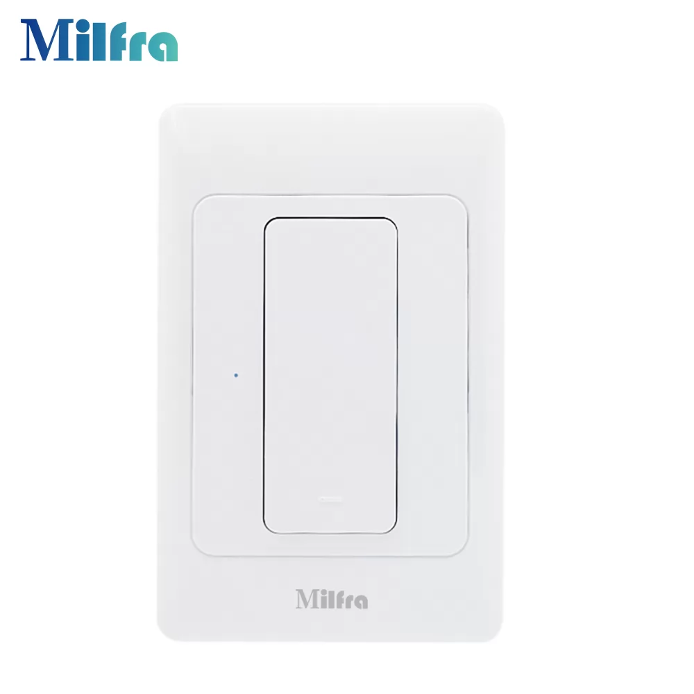 Milfra KS-811F 3 Way Smart Light Switch With Neutral Wire US AU WiFi Light Switch