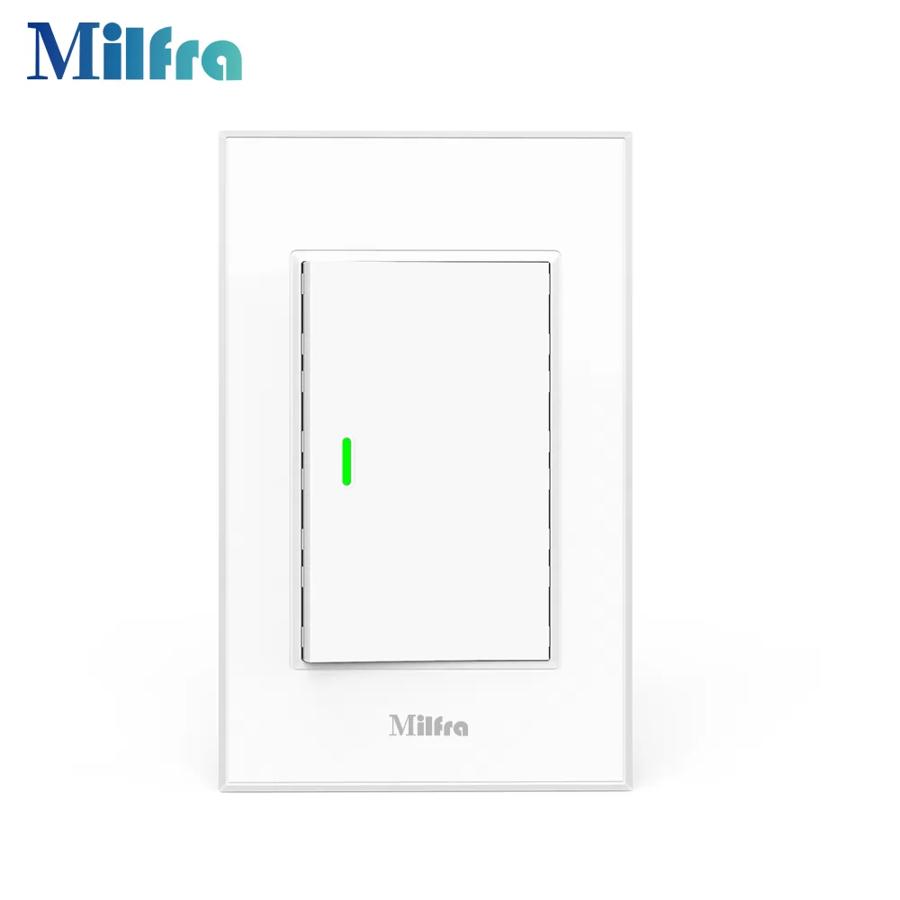 Milfra TB21F Smart Wifi 3 Way Light Switch Remote Control Light Switch