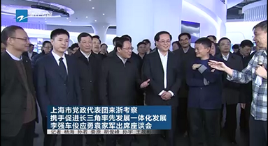 Shanghai CPC Party and Government Delegation inspect Yunxi Town in Hangzhou
