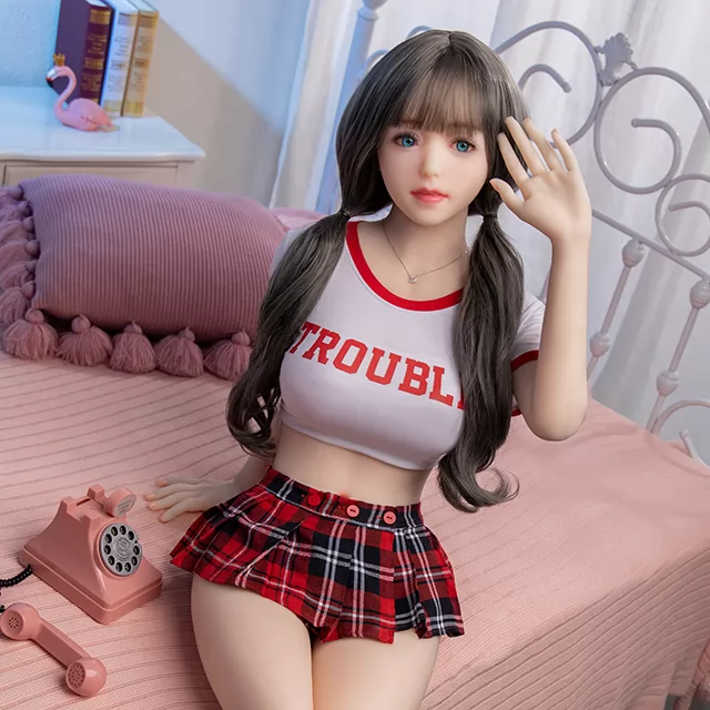 Komioh 148cm sexy seio grande realista esqueleto de corpo inteiro anime realista real 18 sexo boneca do amor de silicone barato