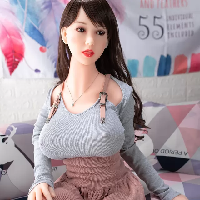 Komioh 158cm gros seins nouvelle taille réelle pas cher poupée réaliste silicone sexe
