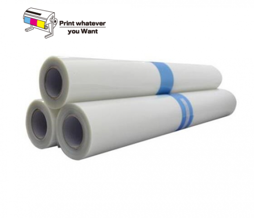 Non-waterproof clear heat transfer film for screen printing