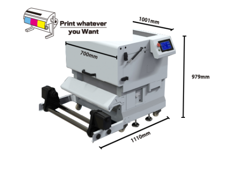 PrintWant PW7080 Mini agitateur de poudre DTF s'applique à Mimaki TXF 150-75