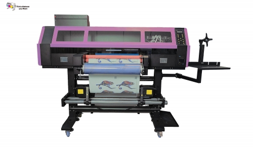 PrintWant Nueva tecnología 60cm UV DTF Rollo a rollo Impresora todo en uno PW370