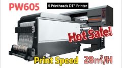 PrintWant PW605 5 pièces têtes d'impression DTF directement sur imprimante de film pour l'impression DTF