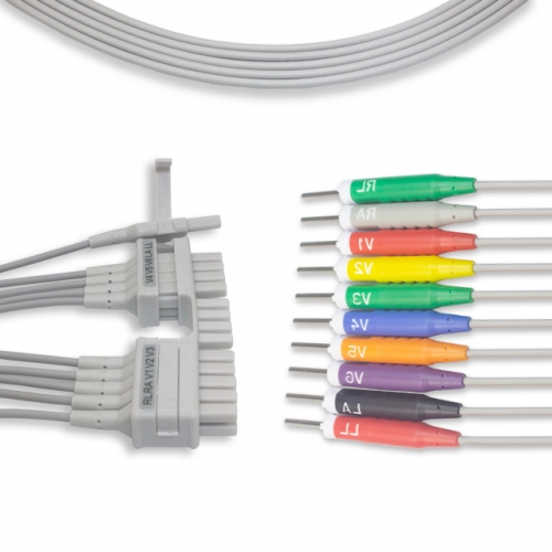Mortara 10 Lead EKG leadwire - Needle Connector (K113MT)