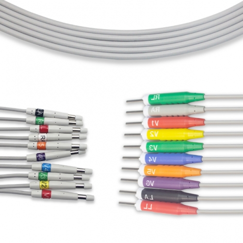 Welch Allyn 10 Lead EKG leadwire - Needle Connector (K113WA)