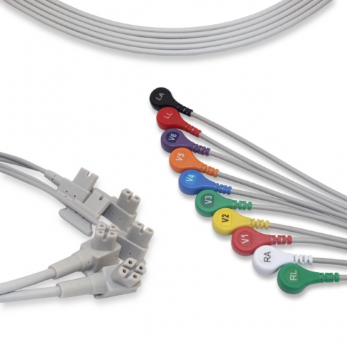 Philip 10 Lead EKG leadwire - Snap Connector (K112TC)