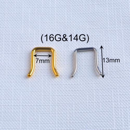 Body nose piercing jewelry Highly polished titanium Titanium Jewelry Body Piercing ASTM F136 Titanium Jewelry ASTM F136-W30