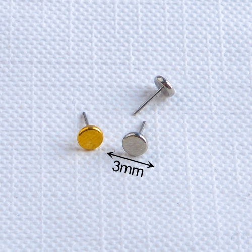 ASTM F136 Titanium Body Piercing Jewelry disk Ear Piercing Jewelry Threadless Titanium Jewelry --T34