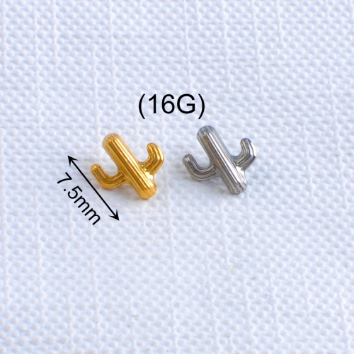 Wholesale piercing jewelry a cactus health benefits of titanium jewelry by ninesafe piercing-P346