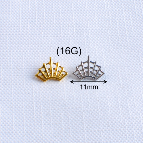 ASTM F136 Titanium Internally Threaded Spider Web Labret Ear Piercing Titanium Piercing earring piercing and helix piercing --P217