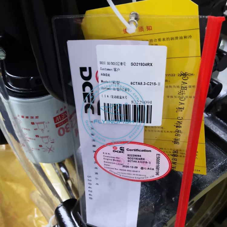 Nuevo ensamblaje de motor diesel genuino DCEC Dongfeng Cummins 6CT 6CTA 6CTAA 8.3L 6CT8.3 6CTA8.3 6CTAA8.3 para maquinaria marina / de construcción