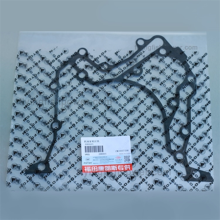 Cummins ISF3.8 Engine Parts Oil Pump Gasket 4980605