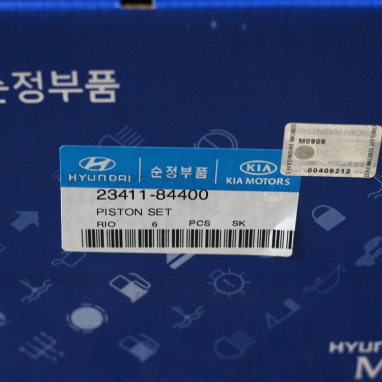 Kit de piston de pièces de moteur de Hyundai D6CB 23411-84400 2341184400