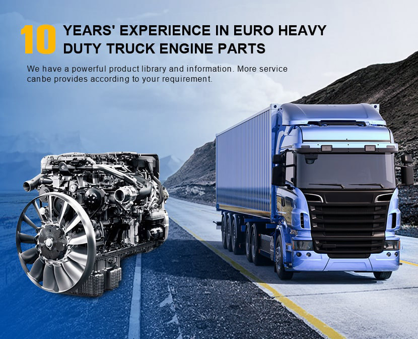 10 YEARS‘EXPERIENCE IN EURO HEAVY DUTY TRUCK ENGINE PARTS