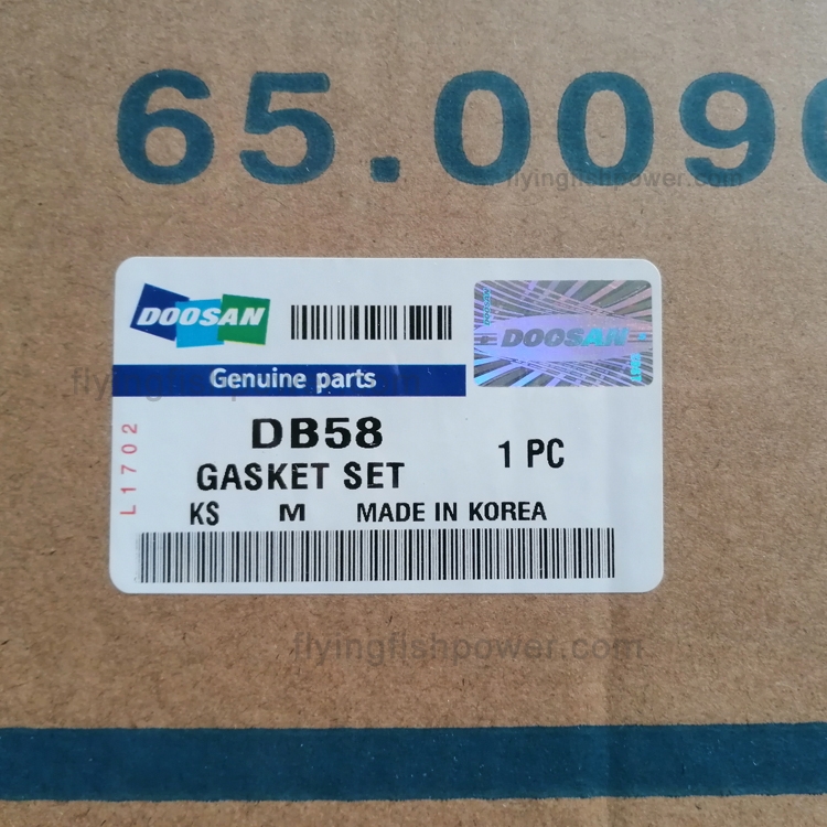 Комплект прокладок деталей двигателя Doosan DB58TIS DB58T DB58 полный 100%