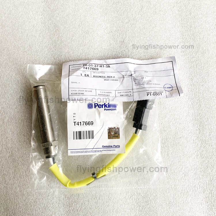 Sensor de velocidad de piezas de motor diesel Perkins T417669