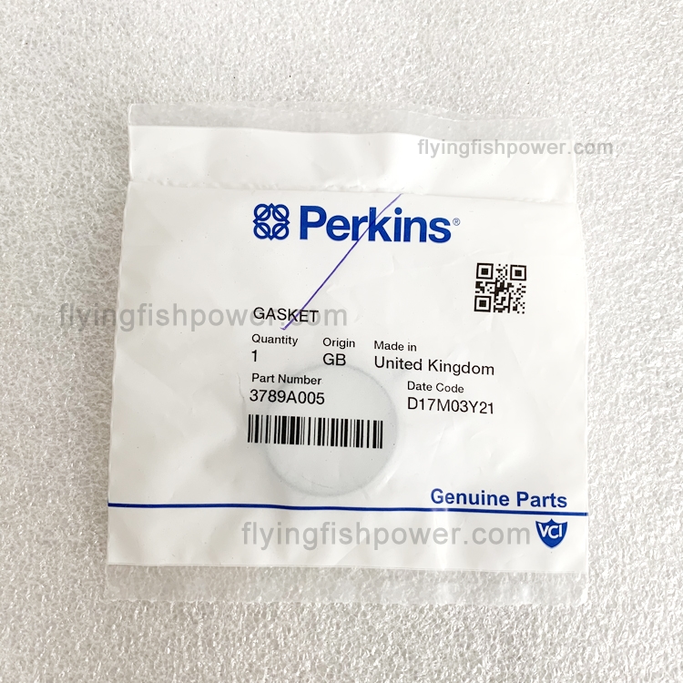 Joint de tuyau de dérivation d'eau, pièces de moteur d'origine Perkins 3789A005, vente en gros