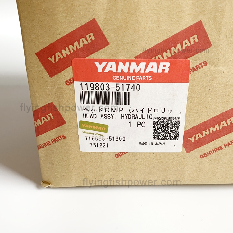 Le moteur diesel de Yanmar partie l'Assy principal 119803-51740 11980351740