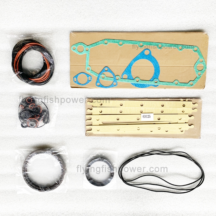 Komatsu 6D125 S6D125 SA6D125 SA6D125E-2 Engine Parts Lower Gasket Set 6155-k2-9900 6155k29900