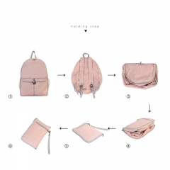 Foldable backpack school bag shoulder bag