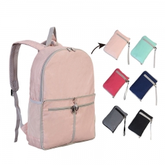 Foldable backpack school bag shoulder bag