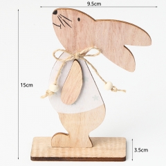 Wooden easter rabbit decoration for kids