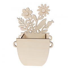 Wooden flower pot home decoration