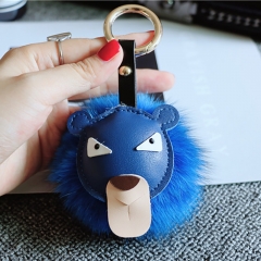 Fakefur lion keychain, cute keychain