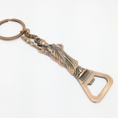 alloy keychain with bottle opener, metal keychain, bottle opener