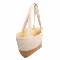 Canvas and cork shopping bags, canvas tote bags,reusable bags,shopper bags