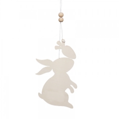 Wooden DIY rabbit and butterfly pendant room decoration for kids