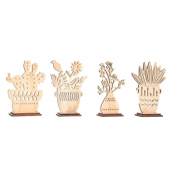 Wooden plants decoration