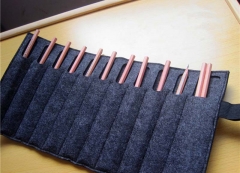 Rolling pencil pouch