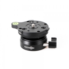 Leveling Base Tripod Head with Adjusting Plate Bubble Level