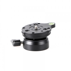 Leveling Base Tripod Head with Adjusting Plate Bubble Level